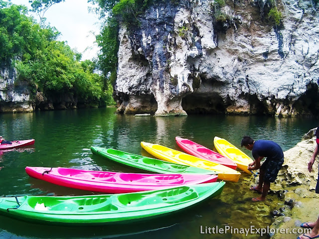 colorful kayak in a river bantay kalikasan