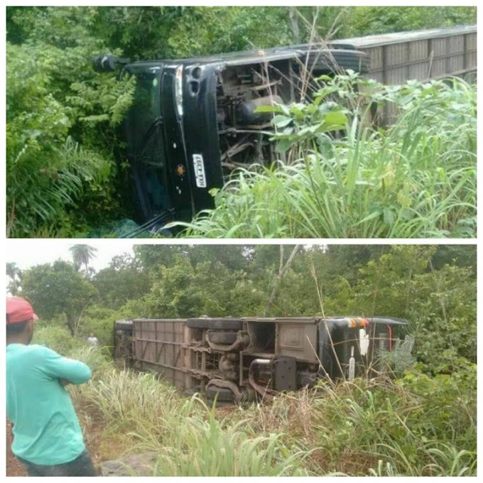 Ônibus da banda Cavalo de Pau tomba em estrada do Maranhão