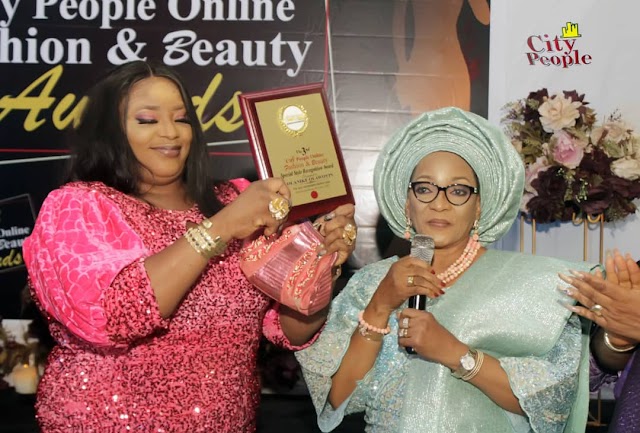 Lagos Celebrity Lady, Olanike Olawoyin Honoured At 2021 CityPeople Fashion Awards