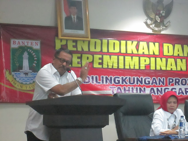 Gubernur Rano Karno Marah-marah Kepada Peserta Diklatpim