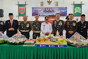 Kapolres Torut AKBP Zulanda, Hadiri HUT Tentara Nasional Indonesia ke 78 di Makodim Toraja Utara 
