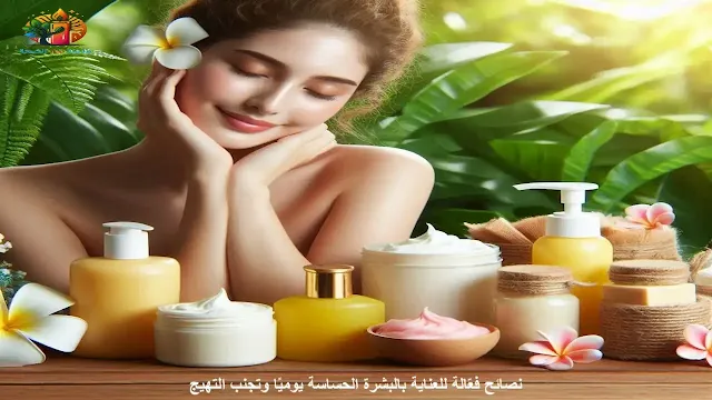 نصائح للعناية بالبشرة الحساسة