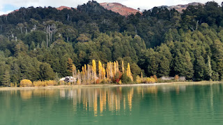 Lake Aguas Frias- the stunning, ethereal green color of the water 