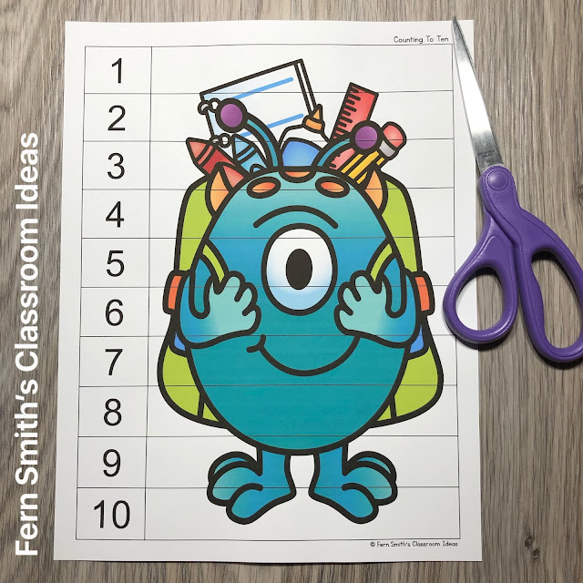 Click Here to Download These Monster Counting Puzzles For Your Classroom Today!