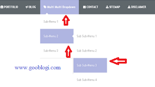 Cara Mudah Membuat Menu Multi Dropdown Di Blog Keren