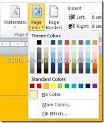 Page Color