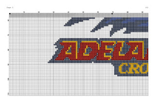 Adelaide Crows logo cross stitch