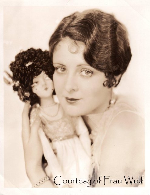 This photo is Billie Dove cuddling a Kuddles Toys Jane Gray Company 