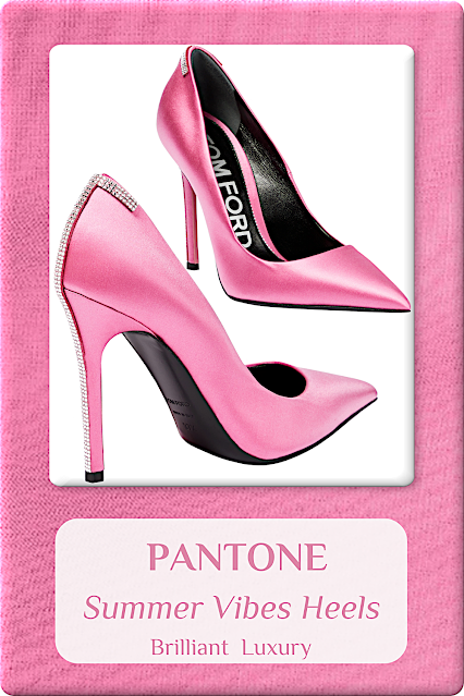 ♦PANTONE Summer Vibes Heels #pantone #shoes #pumps #sandals #brilliantluxury