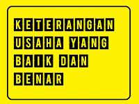 Surat Keterangan Usaha Dari Kepala Desa