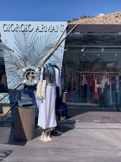 Giorgio Armani floating boutique Portofino Italy