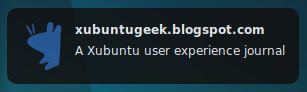 Xfce Destkop Notification