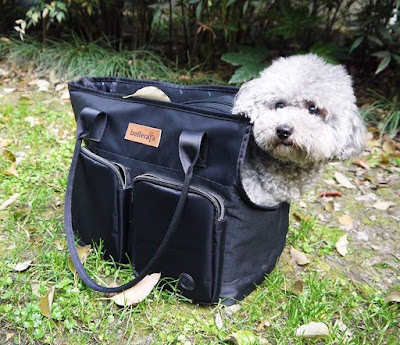 Bellerata Dog Purse Carrier With Pockets Is A Purse And A Dog Carrier In One Product