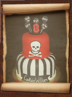 Pirate birthday cake decoration