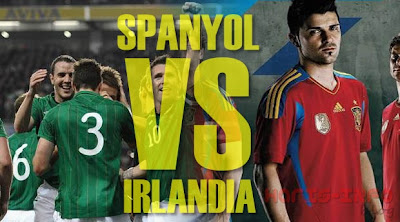 Prediksi Hasil Skor Spanyol vs Irlandia 15 Juni 2012
