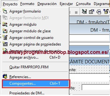 Componentes de un proyecto Visual Basic