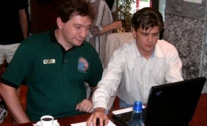 Festival International de Scrabble Francophone Roumanie Poiana Brasov 2004 - Herve Bohbot, Herve si Florin Gheorghe, Carol