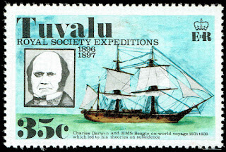 Tuvalu Charles Darwin and H.M.S. Beagle