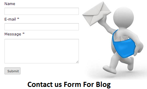 Contact us Form For Blog