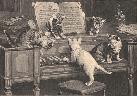 "Cat's fugue", Carl Reichert - χαρακτικο, 1870