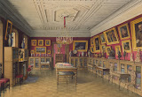 Palace of Count P. S. Stroganov. Library by Jules Mayblum - Interiors Drawings from Hermitage Museum