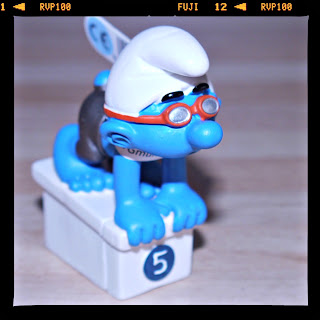 swimming, Olympics, Schleich, Smurfs