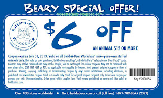 Free Printable Build-A-Bear Coupons