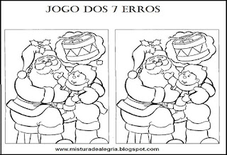 Jogo dos 7 erros natal