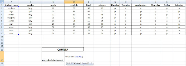 count, counA, countif countifs, how use count Excel Count specific items, items Learn which function use Short step by step, free Excel file written steps