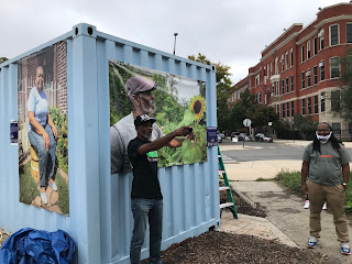 Charles Jenkins poses with his Living History photo