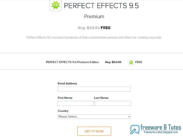 Offre promotionnelle : Perfect Effects 9.5.1 Premium Edition gratuit !