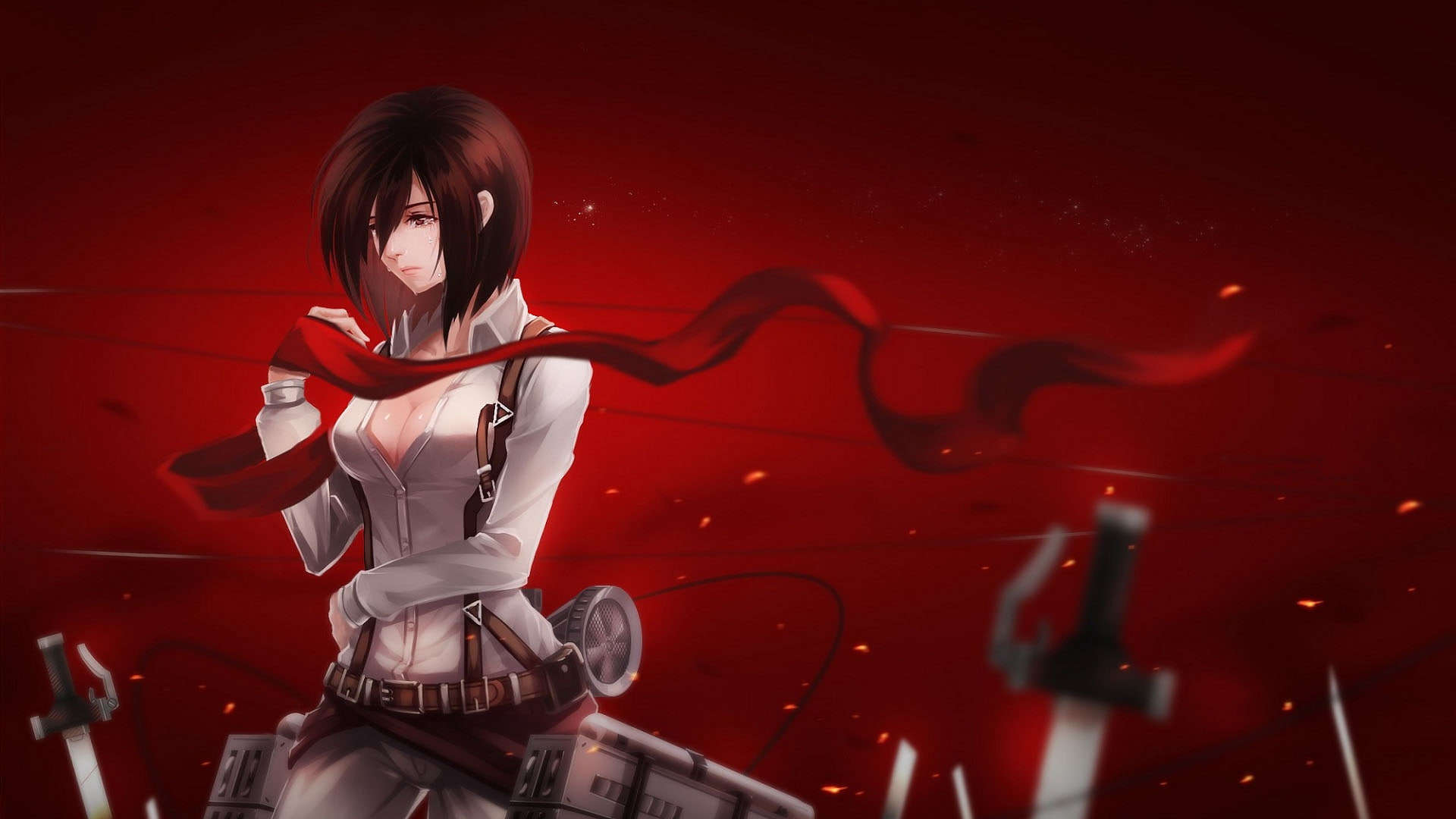 Anime wallpaper mikasa attack on titan