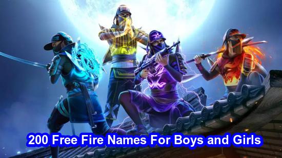 Free Fire Names