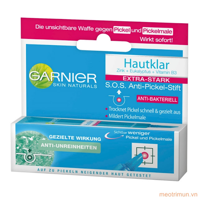 Gel trị mụn Garnier Hautklar Anti-Pickel Stift S.O.S