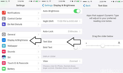 Tips atau Cara Memperbesar Ikon dan Teks di Iphone