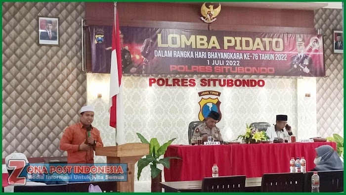 Polres Situbondo Gelar Lomba Pidato, Perkuat Karakter Generasi Muda Cinta Pancasila Dan NKRI