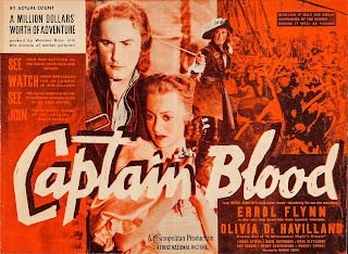 CAPTAIN BLOOD. Estados Unidos. Programa, interior: 30 x 22 cms. EL CAPITÁN BLOOD. Captain Blood. 1935. Estados Unidos. Dirección: Michael Curtiz. Reparto: Errol Flynn, Olivia de Havilland, Lionel Atwill, Basil Rathbone, Ross Alexander, Guy Kibbee, Henry Stephenson, Robert Barrat, Hobart Cavanaugh.