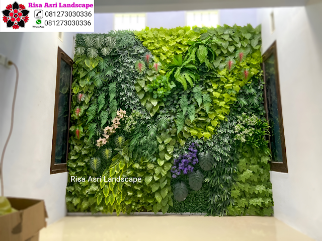 Risa Asri Landscape - Galeri Vertical Garden Tanaman Daun Asli & Palsu Atau Plastik Sintetis Artifisial