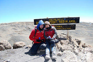 Stella Point, Kilimanjaro, with Red Bull