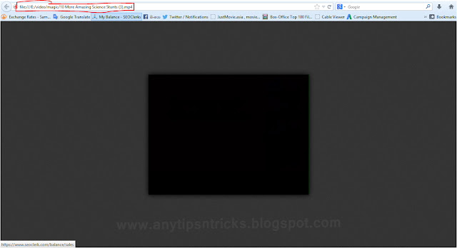 Now open a black page and Right click > Save Video on middle box 