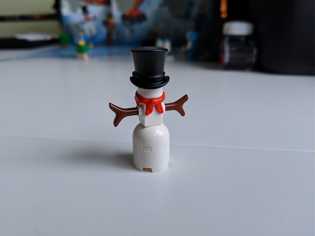 Picture of the built snowman.