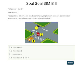 Contoh Soal Latihan SIM B II