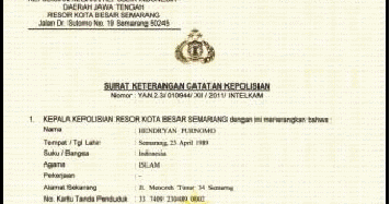 Contoh Surat Kelakuan Baik yang Resmi