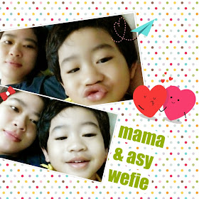 Mama and baby asy wefie