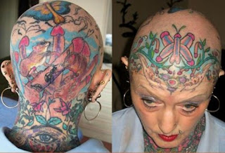 Strangest and Funniest Head Tattoos