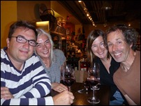 Us with some Frenchies we know (and wine of course)