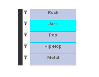 Navigation menu using CSS