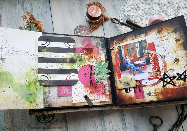 @nastyalena #album #scrapbooking #mixedmedia