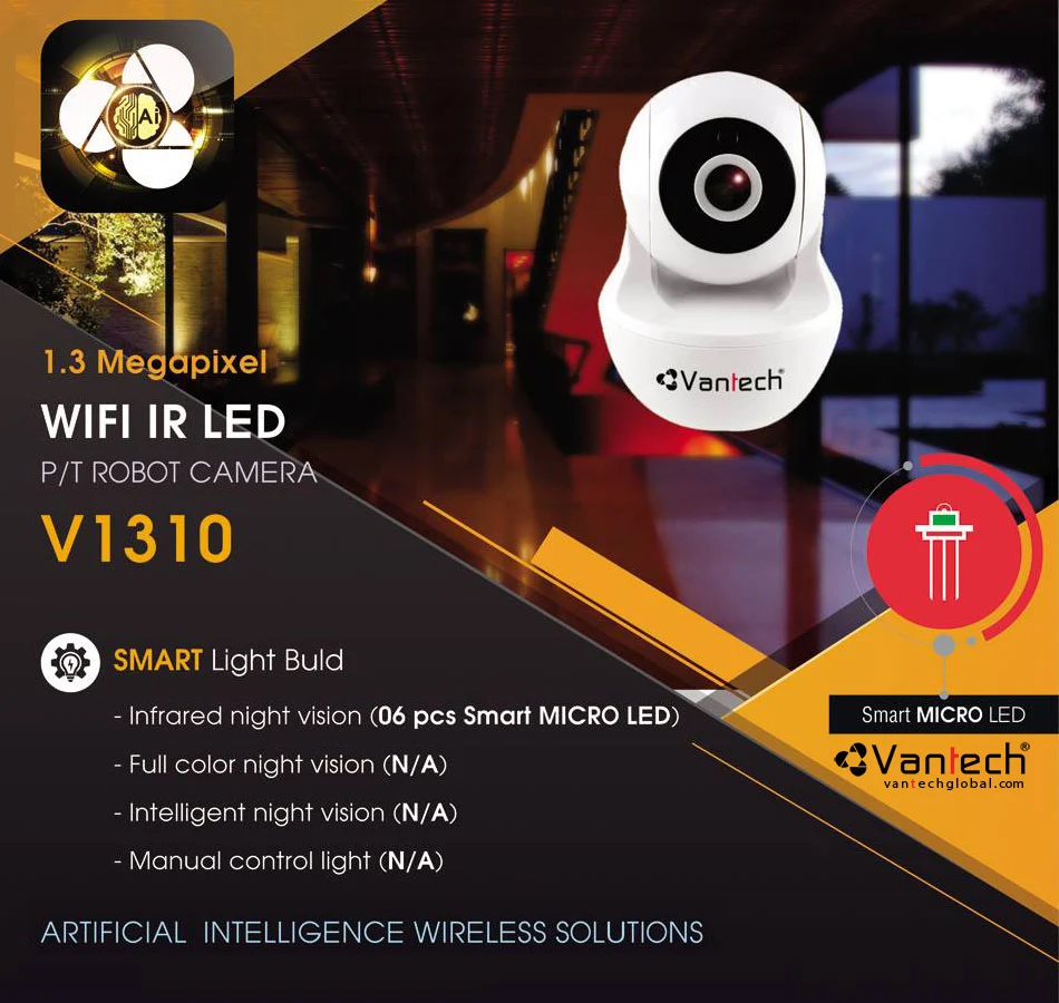 Khuyến mãi mua Camera Wifi Vantech V1310 Chính Hãng Giá Tốt tại Bến Tre