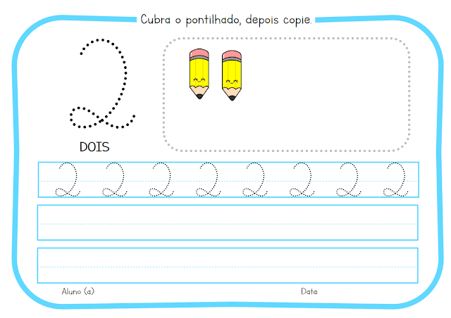 Atividade Numeral Educação Infantil